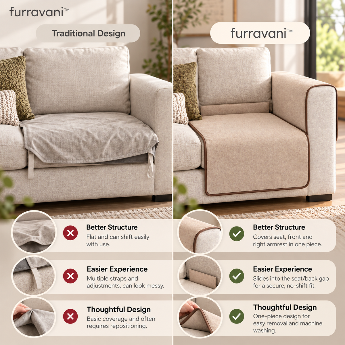 furravani™ Corner Seat Cover