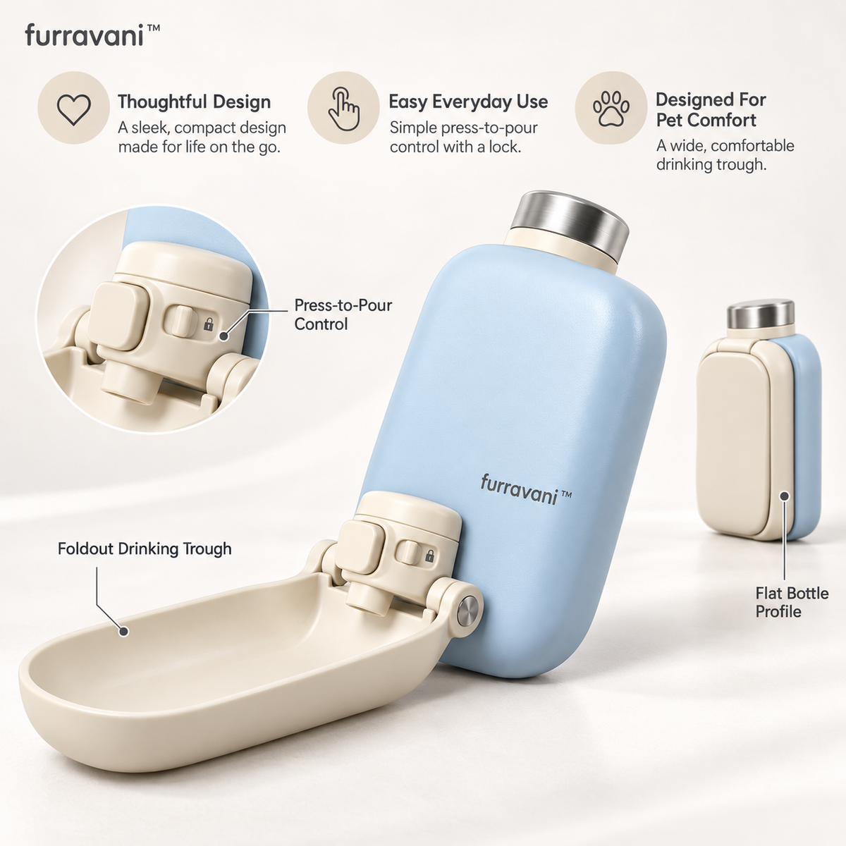 furravani™ Foldout Water Bottle