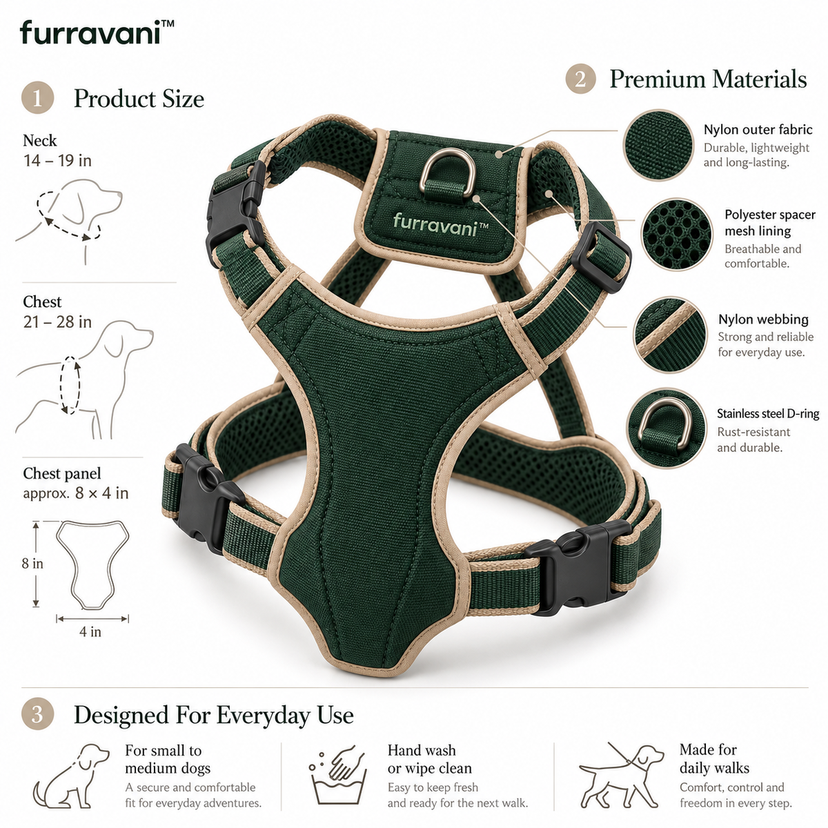furravani™ Side-Entry Harness