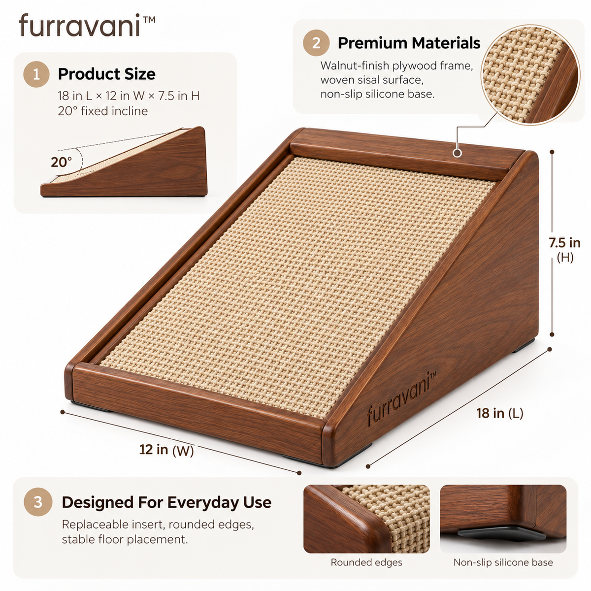 furravani™ Incline Scratch Board